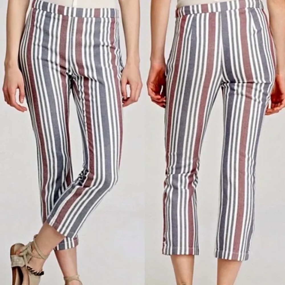 FREE PEOPLE Multi Color Striped Pants